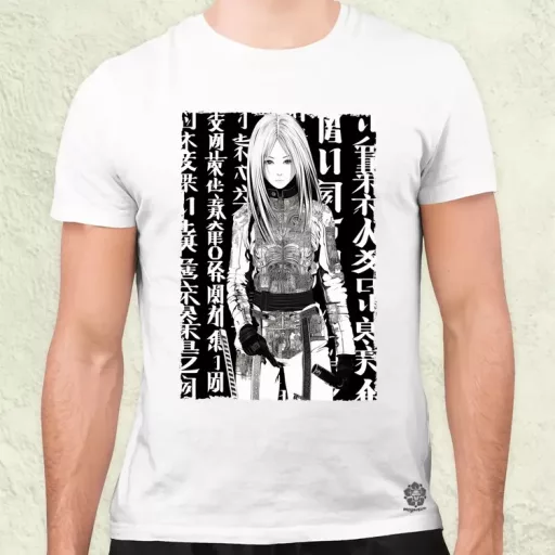 Cyberpunk manga lány v1 férfi póló