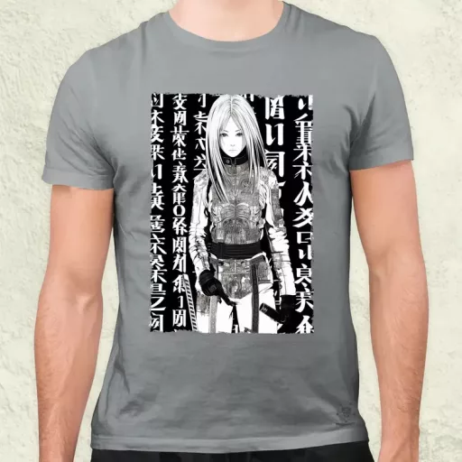 Cyberpunk manga lány v1 férfi póló