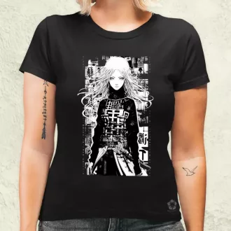 Cyberpunk manga lány v2 női póló