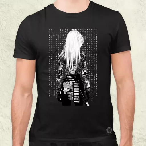 Cyberpunk manga lány v3 férfi póló