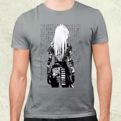 Cyberpunk manga lány v3 férfi póló