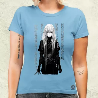 Cyberpunk manga lány v5 női póló