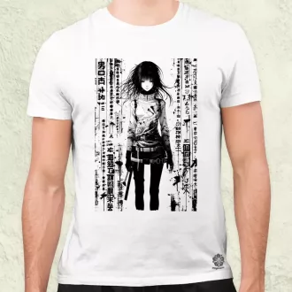 Cyberpunk manga lány v6 férfi póló