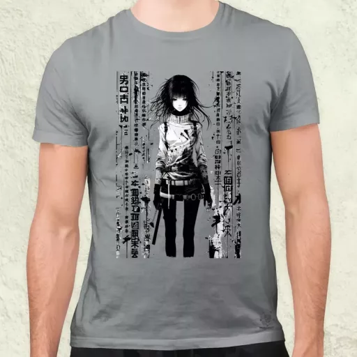 Cyberpunk manga lány v6 férfi póló