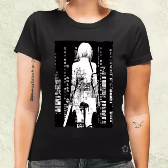 Cyberpunk manga lány v7 női póló