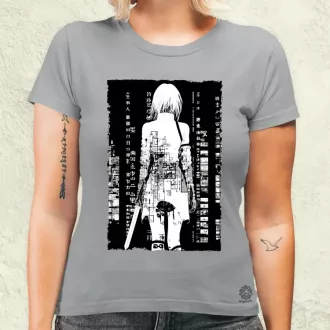 Cyberpunk manga lány v7 női póló