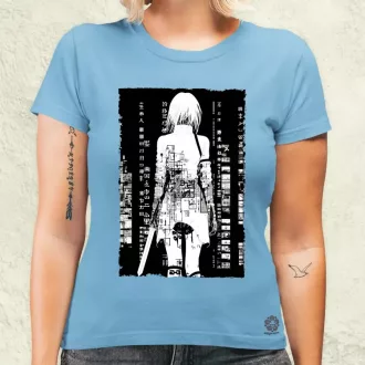 Cyberpunk manga lány v7 női póló