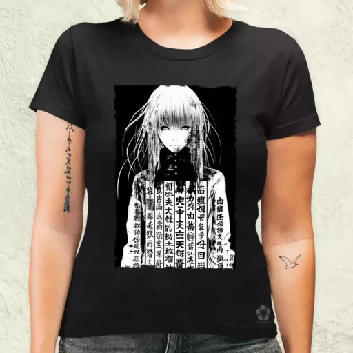 Cyberpunk manga lány v8 női póló
