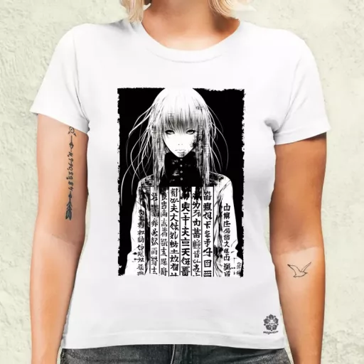 Cyberpunk manga lány v8 női póló