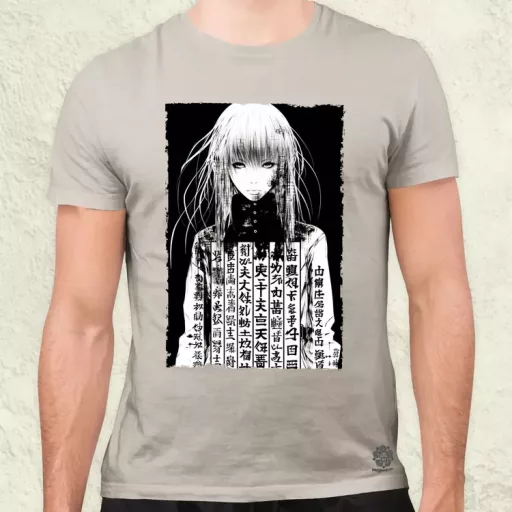 Cyberpunk manga lány v8 férfi póló