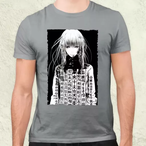 Cyberpunk manga lány v8 férfi póló