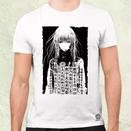 Cyberpunk manga lány v8 férfi póló