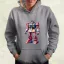 Pink mecha női pulóver