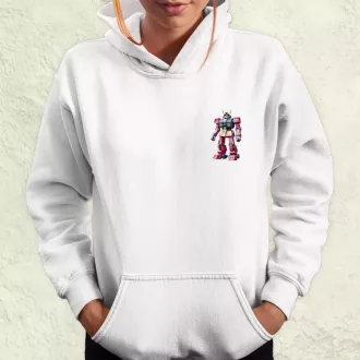 Pink mecha zseb női pulóver