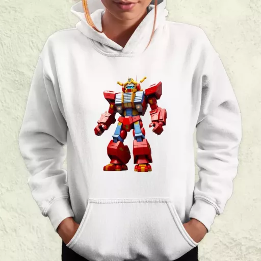Piros mecha női pulóver