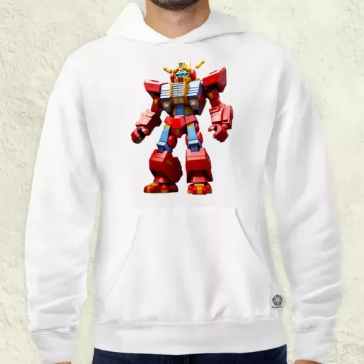 Piros mecha férfi pulóver