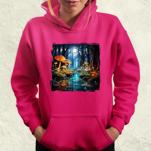 Pszichedelikus erdő v2 női pulóver