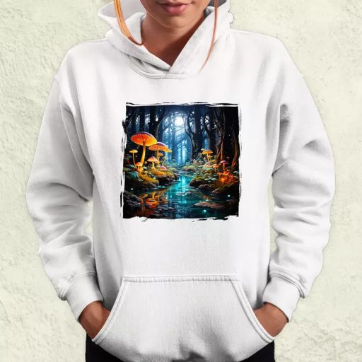 Pszichedelikus erdő v2 női pulóver