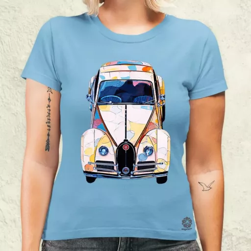 Trompe-l’œil Bugatti v5 női póló
