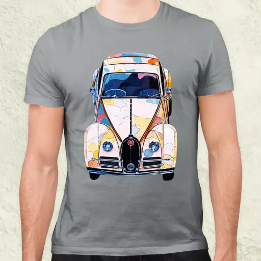 Trompe-l’œil Bugatti v5 férfi póló