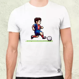Messi labdával pixelart férfi póló