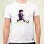 Messi labdával pixelart férfi póló