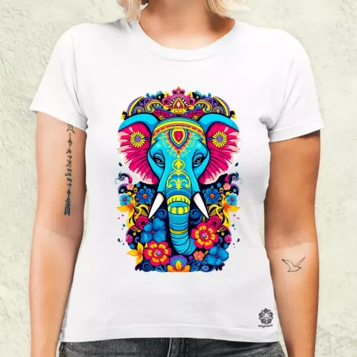 Mandala elefánt v1 női póló