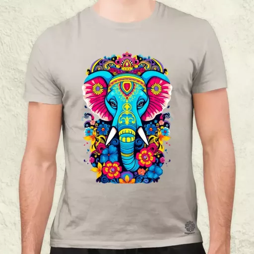 Mandala elefánt v1 férfi póló