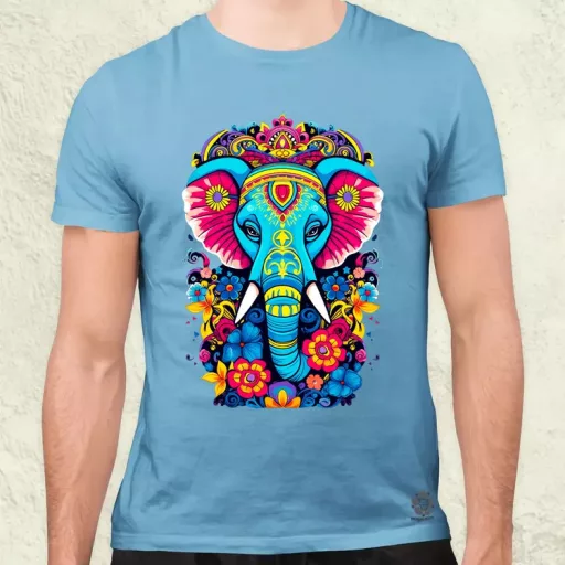 Mandala elefánt v1 férfi póló