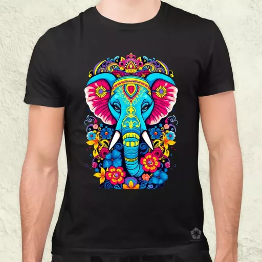 Mandala elefánt v1 férfi póló