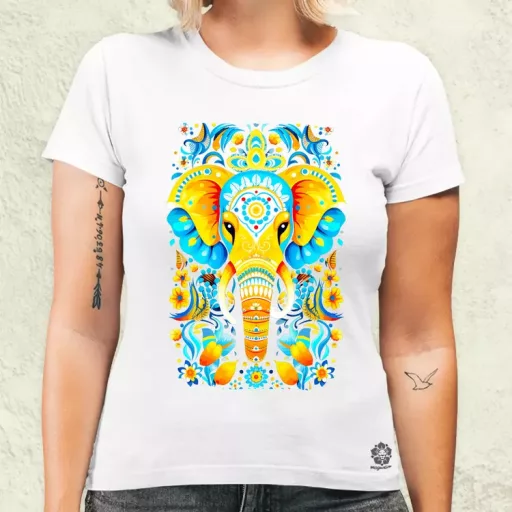Mandala elefánt v2 női póló