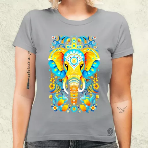 Mandala elefánt v2 női póló