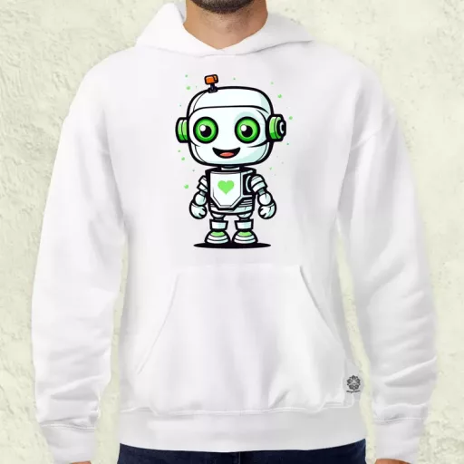 Cuki robot v1 férfi pulóver