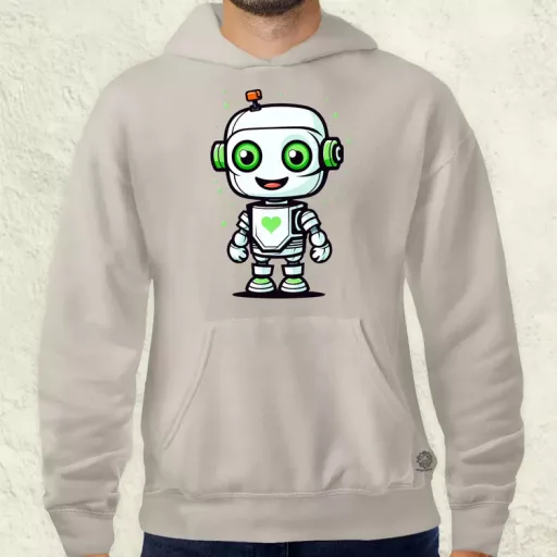 Cuki robot v1 férfi pulóver