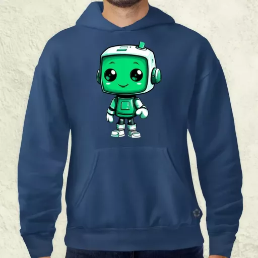 Cuki robot v3 férfi pulóver