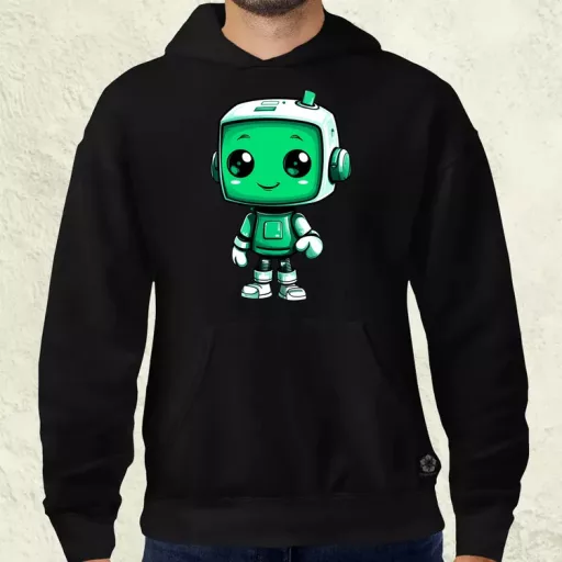 Cuki robot v3 férfi pulóver