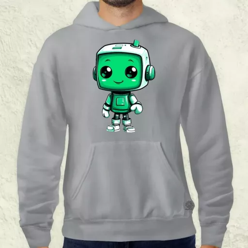 Cuki robot v3 férfi pulóver