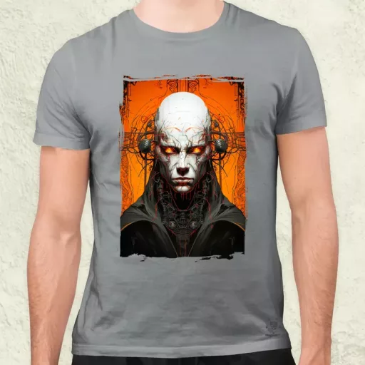 Cyberpunk szerzetes v6 férfi póló