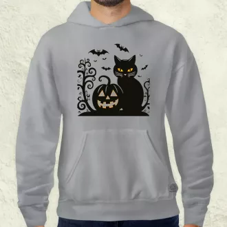 Halloween macsek v1 férfi pulóver