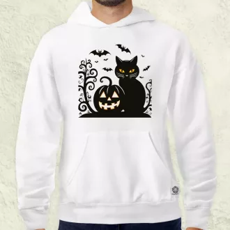 Halloween macsek v1 férfi pulóver