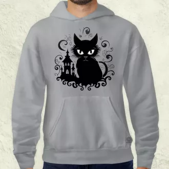 Halloween macsek v2 férfi pulóver