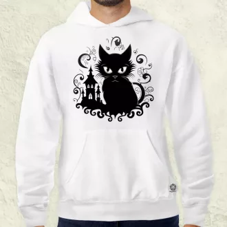 Halloween macsek v2 férfi pulóver