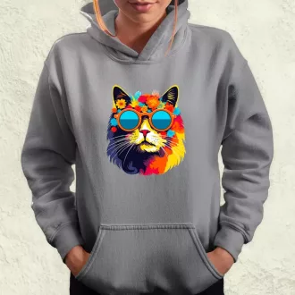 Hippi macska v1 női pulóver