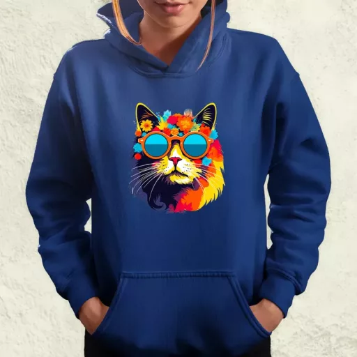 Hippi macska v1 női pulóver