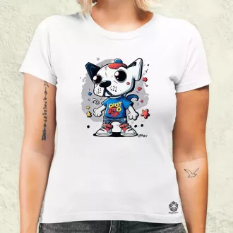 Punk kutya lány női póló