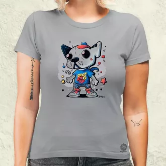 Punk kutya lány női póló