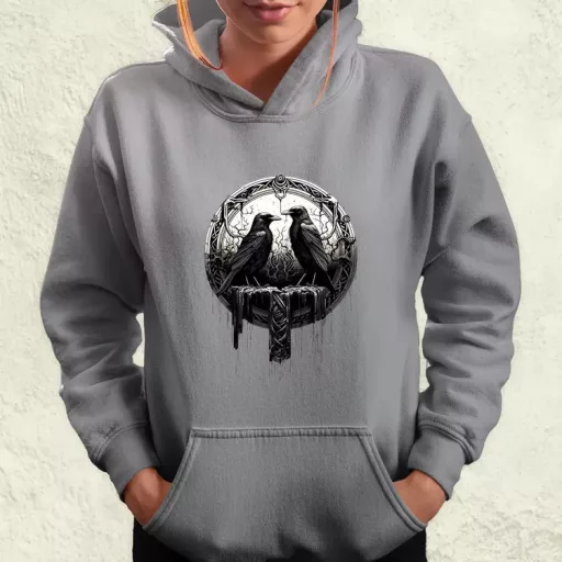 Hugin és Munin amulett v1 női pulóver