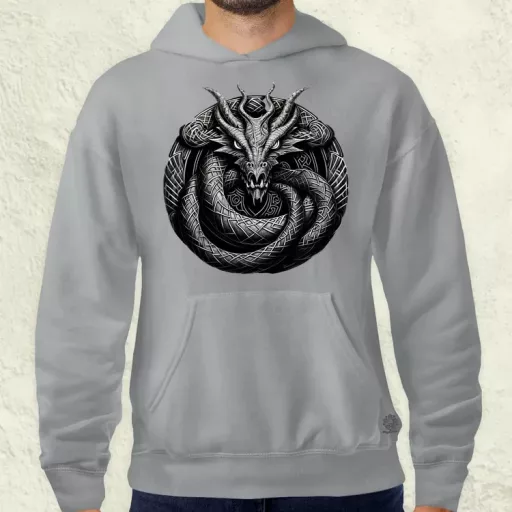 Jörmungandr amulett v2 férfi pulóver
