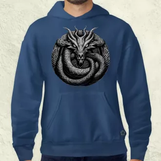 Jörmungandr amulett v2 férfi pulóver