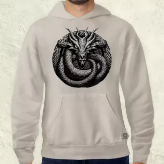 Jörmungandr amulett v2 férfi pulóver